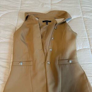 Collared Halter Vest (WHBM)